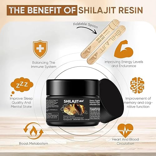 Miniatura 4 de Shilajit del Himalaya fuerte de 1.76 oz para hombres, alta potencia, resina Shilajit de grado A con ácido fúlvico, ácido húmico, auténtico y probado