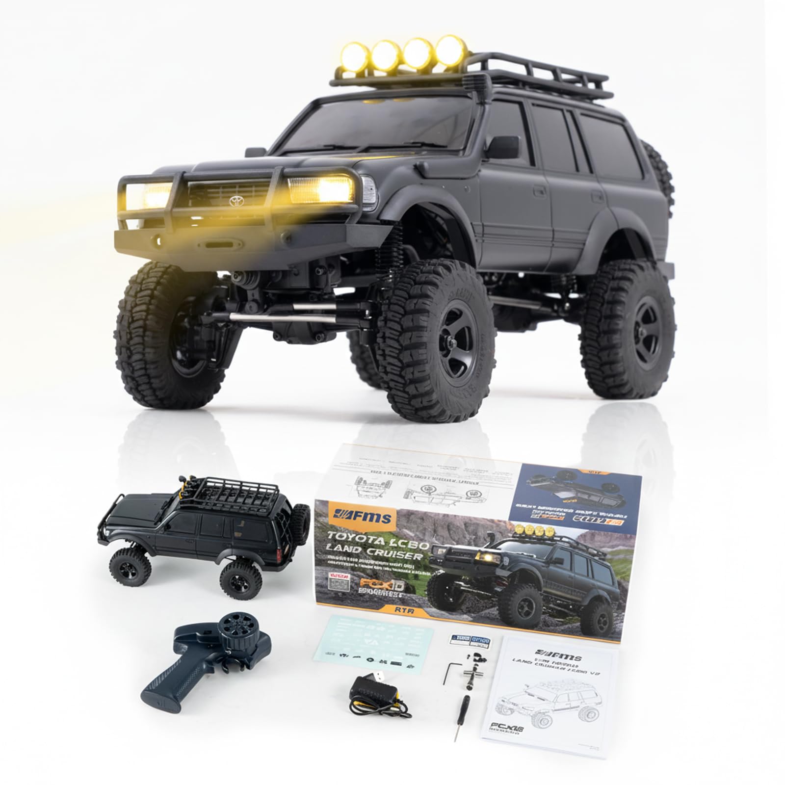 Amazon.co.jp: EAZYRC FMS Fcx18 1/18 ランドクルーザー 80 トヨタ RC