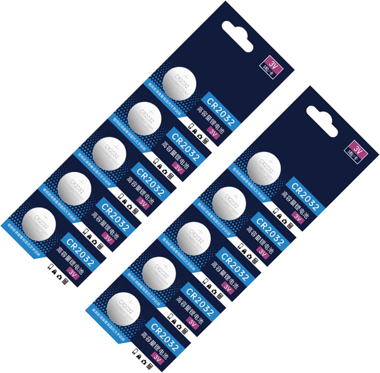 10pc / 5pc Long Lasts 2032 3V Lithium Cell Batteries High for Watches Electronics Long Lasts Butto
