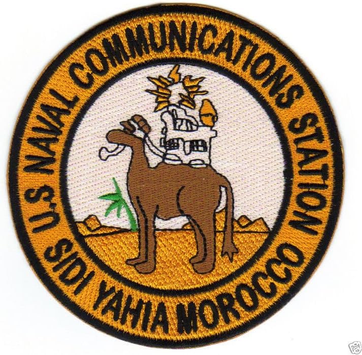US NAVAL COMMUNICATION STATION PATCH, SIDI YAHIA MOROCCO Y