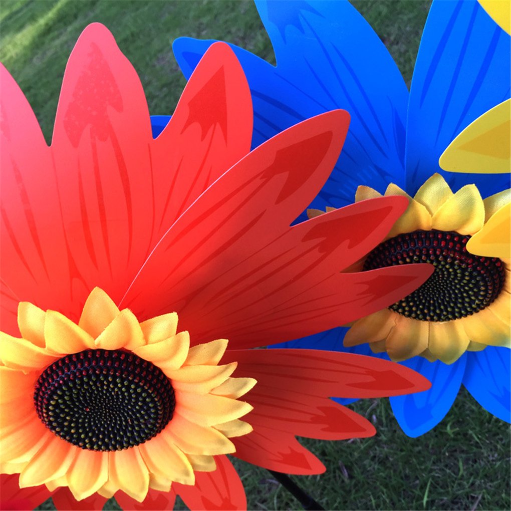 3PCS Bird Scarers Windmills for Children, Wind Spinner Set for Lawn Decor, for Kids or Decorating Yard, Stake Lawn - Image 4