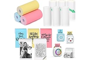 9 Rolls Mini Thermal Printer Sticker Paper