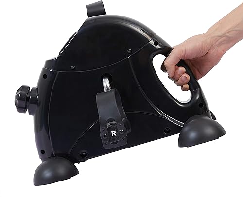 Miniatura 2 de Ejercitador de pedales debajo del escritorio, mini bicicleta estática para piernas y brazos Ciclismo Ejercicio portátil con pantalla LCD