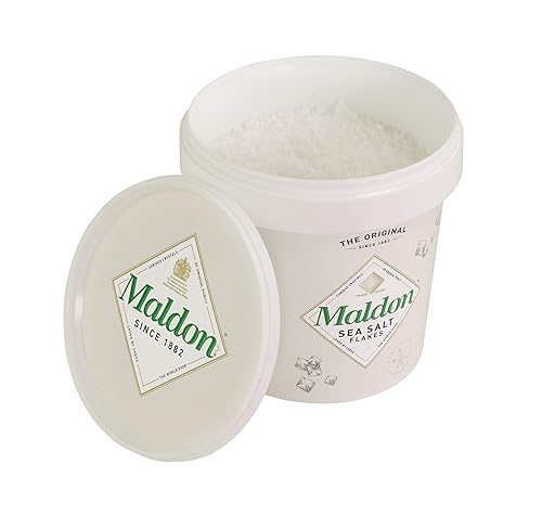 Miniatura 6 de Maldon Salt Company Sea Salt Flakes - Tina resellable natural artesanal Kosher sal premium cristales piramidales crujientes suaves 20 onzas paquete