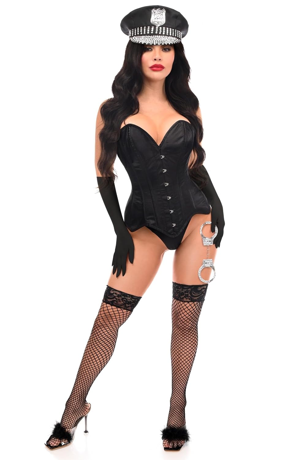 Daisy corsets womens Daisy Corsets Top Drawer 4 Pc Rhinestone Officer Corset Costume