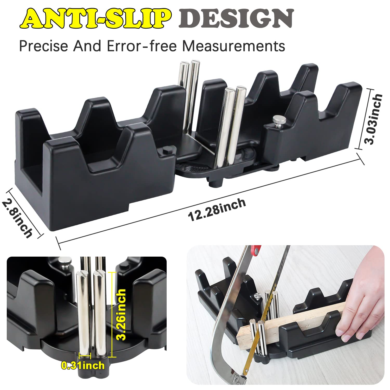 Miter Measuring Tool - Angle Finder & Cutting Guide -6 Miter Measuring Tool - Angle Finder & Cutting Guide -6