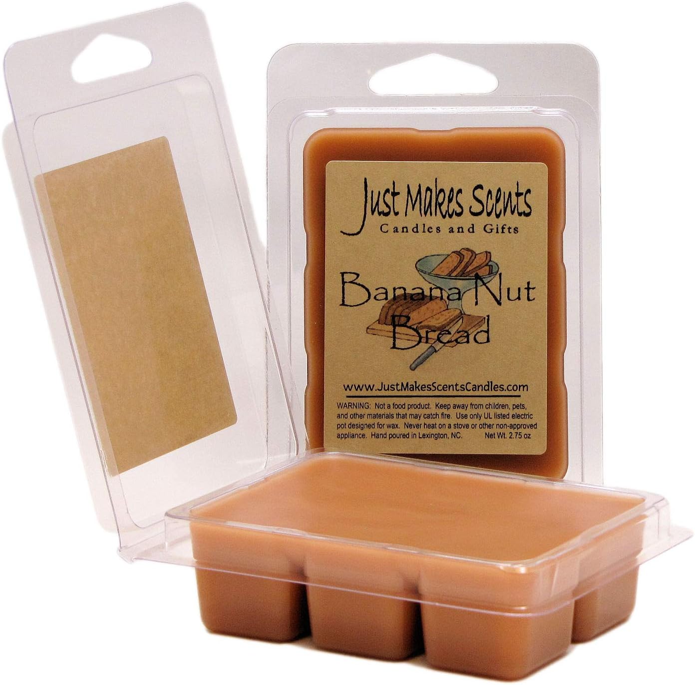 Just Makes Scents 4 Pack - Banana Nut Bread Scented Wax Melts