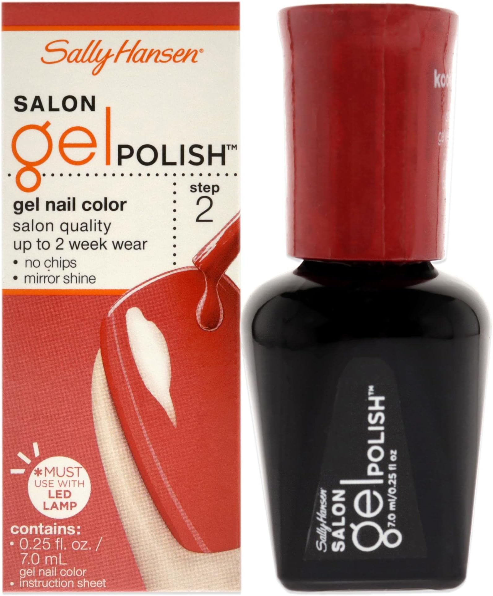 Sally HansenSalon Pro Gel Nail Polish Lacquer, Kook a Mango, 0.24 Fl. Oz.