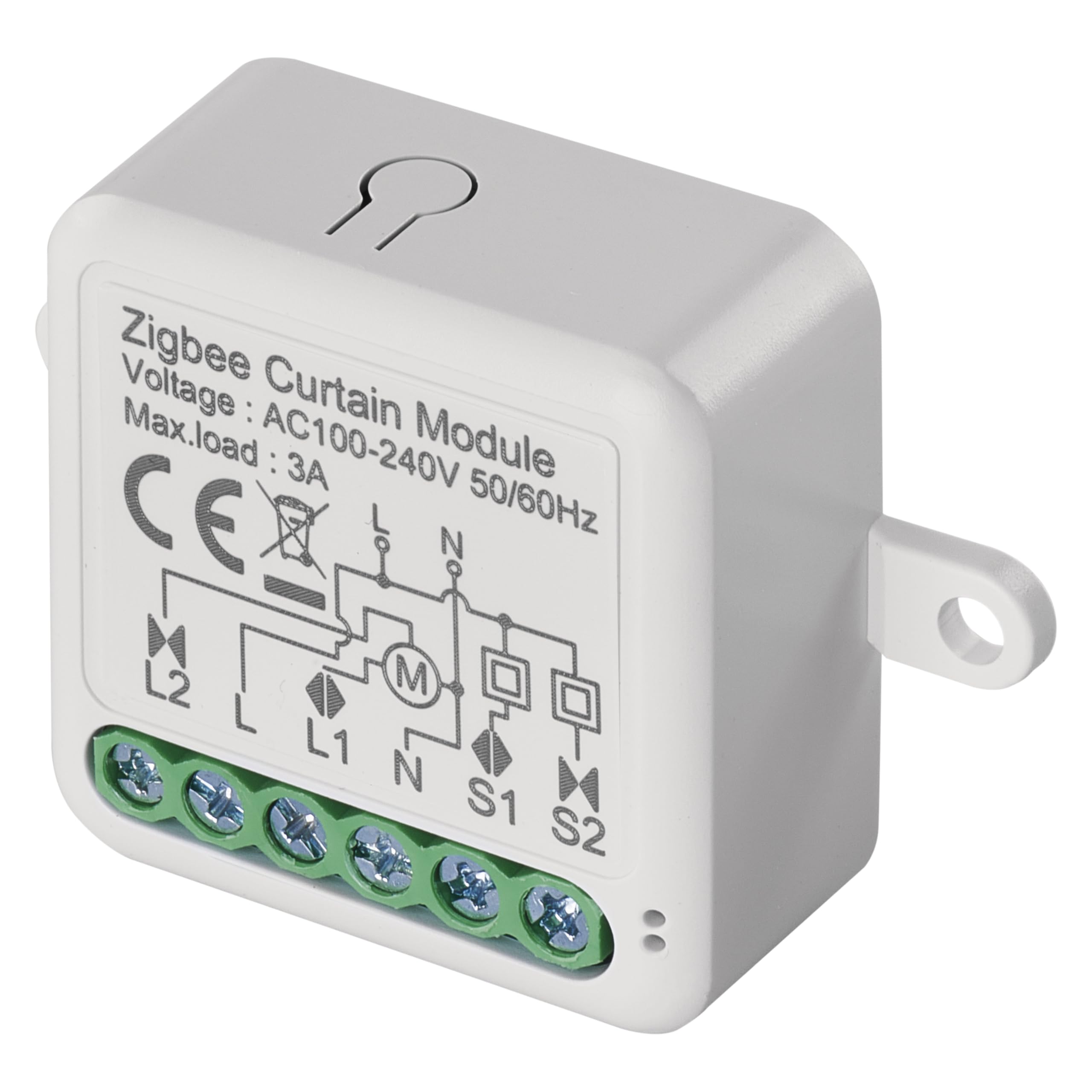 EMOS GoSmart - Módulo de interruptor de persiana inteligente con aplicación - ZigBee - para interruptor individual - Interruptor de relé empotrado para control de persianas, control por voz de las