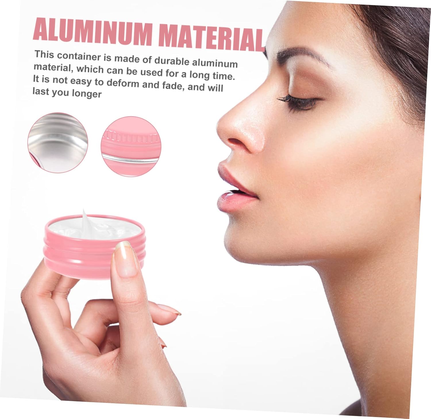 72pcs Aluminum Round Tins Containers Screw Lids Small Empty Jars for Candle Making Scented Crafts and Home Storage