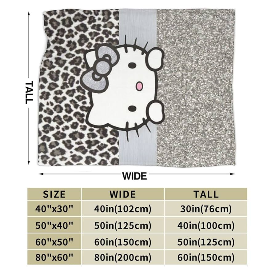 ハローキティ 毛布（ヒョウ柄）サンリオ Amazon｜毛布 ハローキティ ヒョウ柄 ブランケット 厚手 100