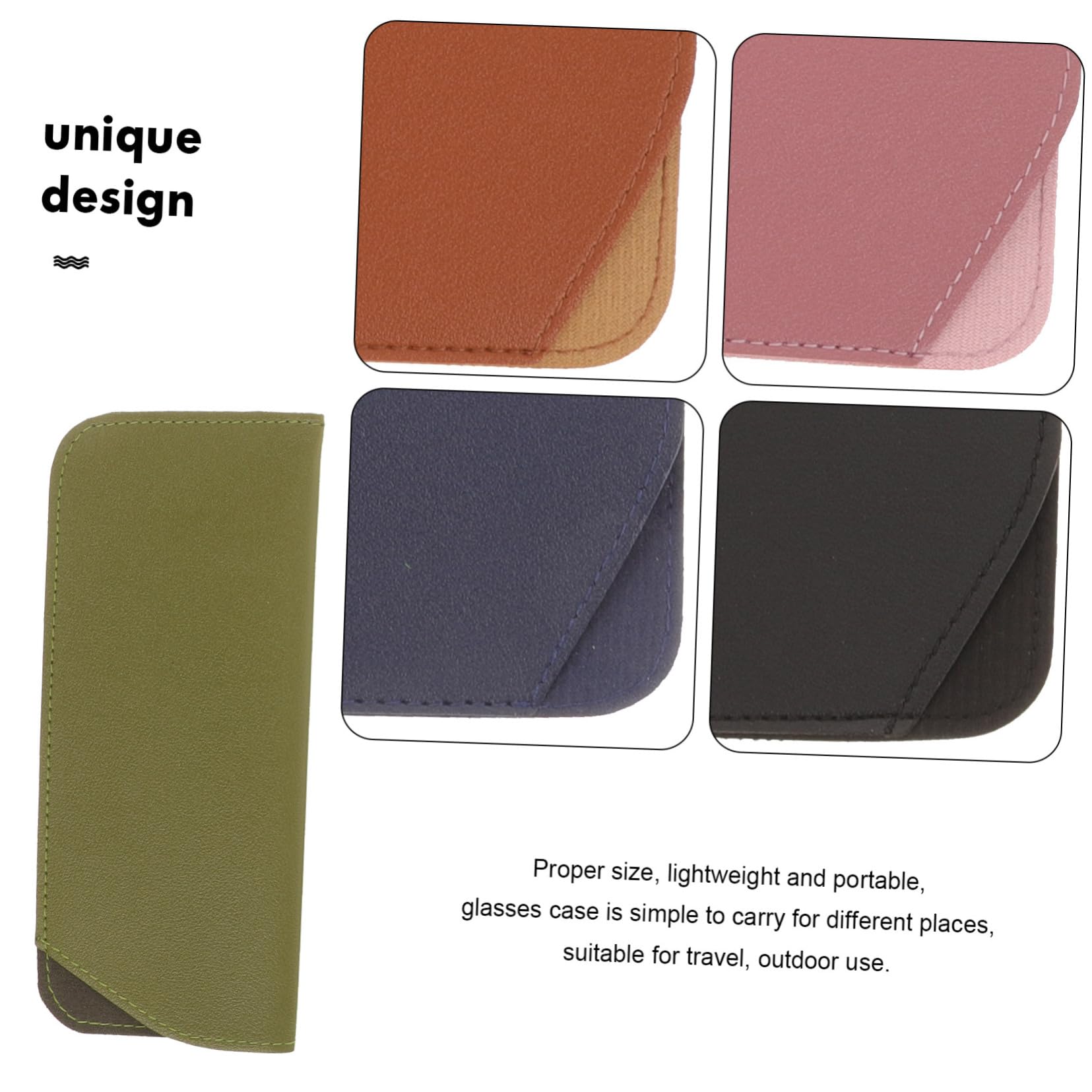 Estuche De Anteojos Lentes Organizador De Gafas De Sol De Viaje Bolso Con Estuche Para Gafas Estuche Portátil Para Gafas De Sol Titular De Los Anteojos Pu