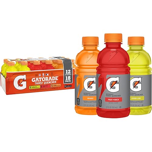 Gatorade Thirst Quencher Sports Drink, Variety Pack, 12 Fl Oz (Pack of 18)