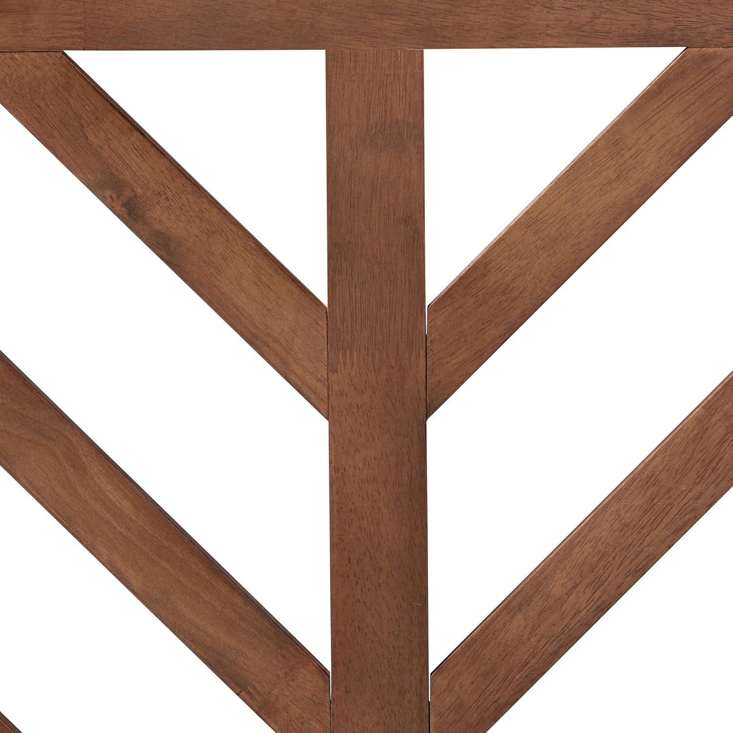 Baxton Studio Belisma Modern and Contemporary Ash Walnut Finished Wood Queen Size Headboard