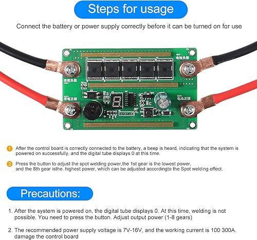 Miniatura 5 de Batería Almacenamiento de Energía Soldador por Puntos Máquina Tablero de Control Pequeño PCB Placa de circuito DIY Equipo de soldadura portátil