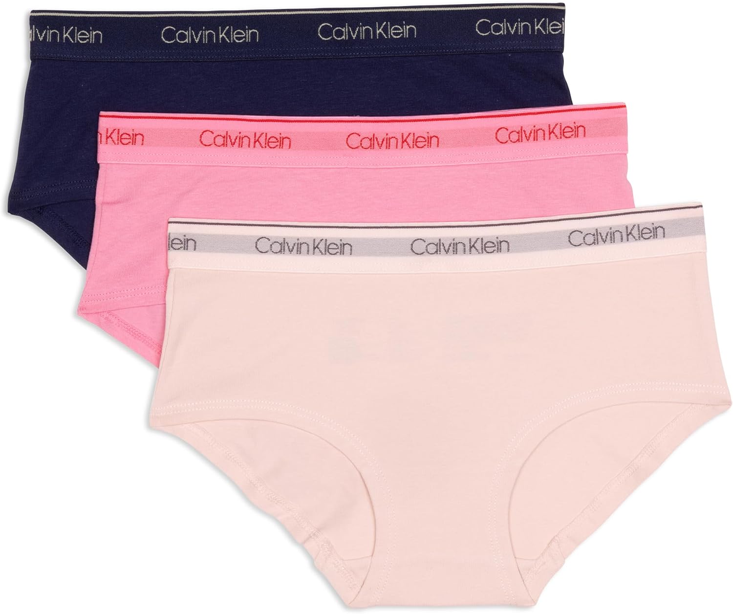 Calvin Klein Kids Girls' Modern Cotton Hipster Underwear 3-Pack