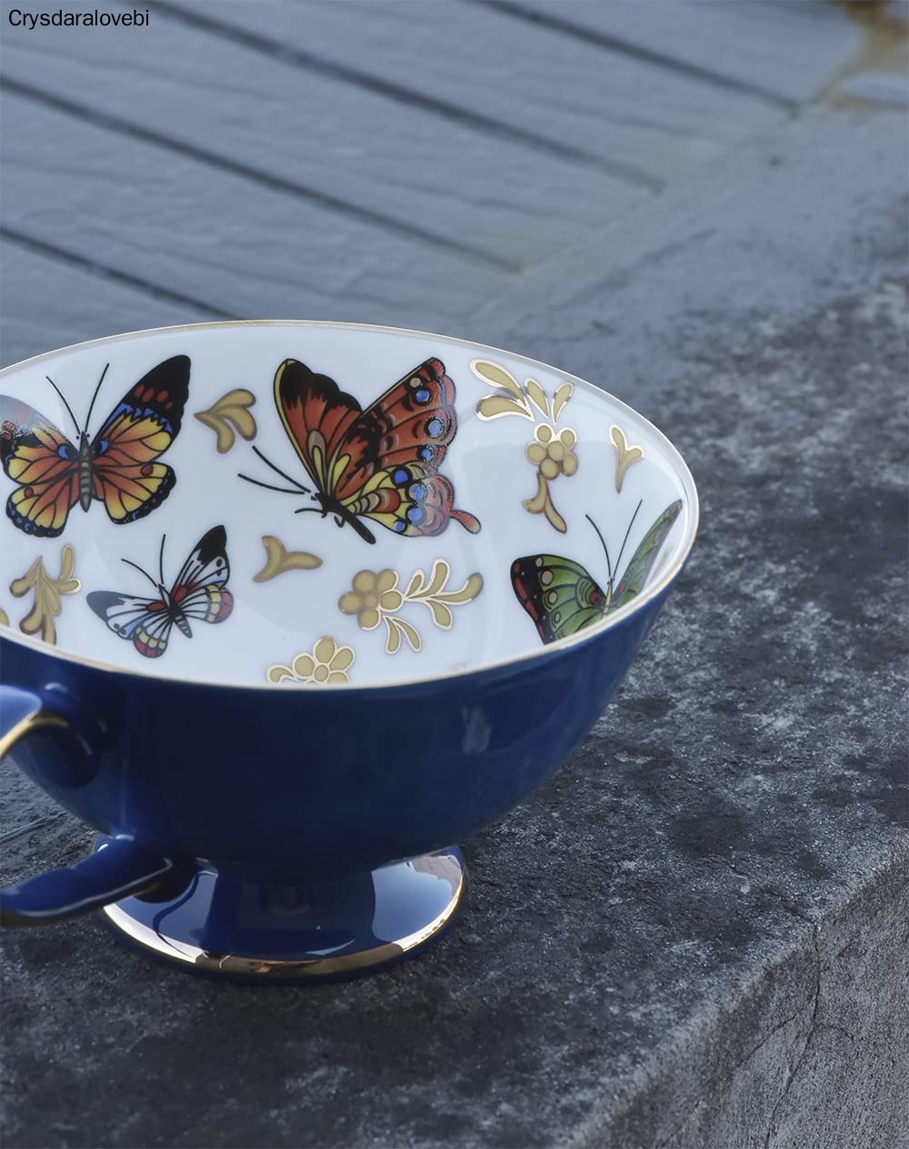 Kubki do kawy, popołudniowa herbata, wysokiej jakości porcelana kostna, filiżanka do kawy i spodek, Cupe Shipping Tea Cupe,Blu