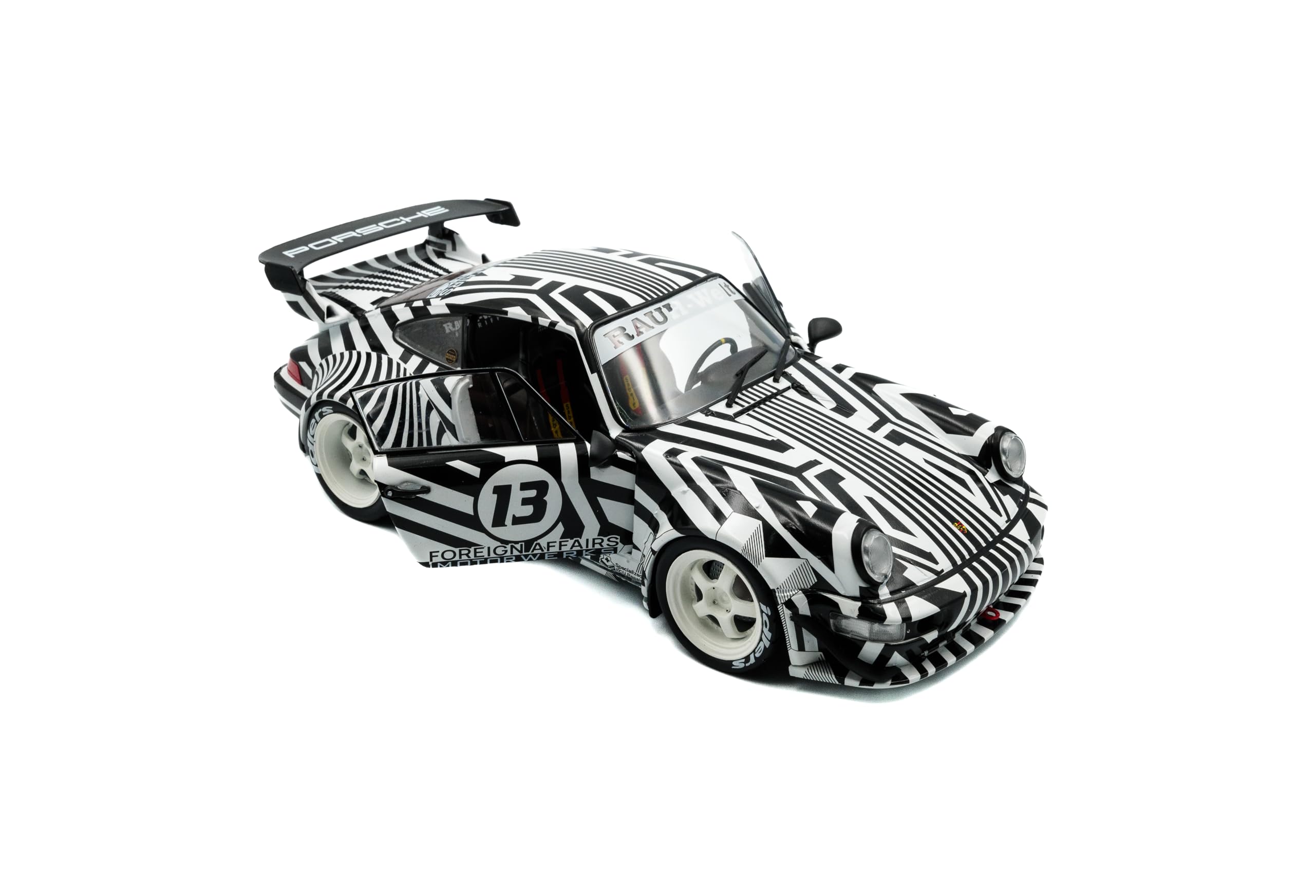 SOLIDO 1/18 ポルシェ RWB Body Kit完成品S1807503 Amazon.com: Solido 1:18 Scale RWB Bodykit The Zebra Camouflage