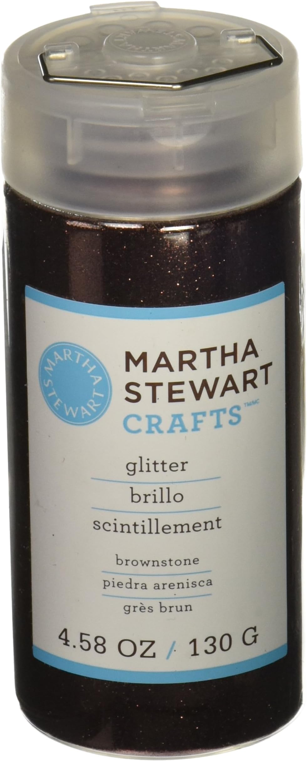 Martha Stewart Crafts Fine Glitter, Brownstone, 4.58 Ounces