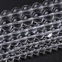 Vista 49 de Cuentas sueltas redondas de gemas naturales, cuentas de cristal de piedra energética para hacer joyas 15" (Cristales de cuarzo de fresa, jades, 6MM)