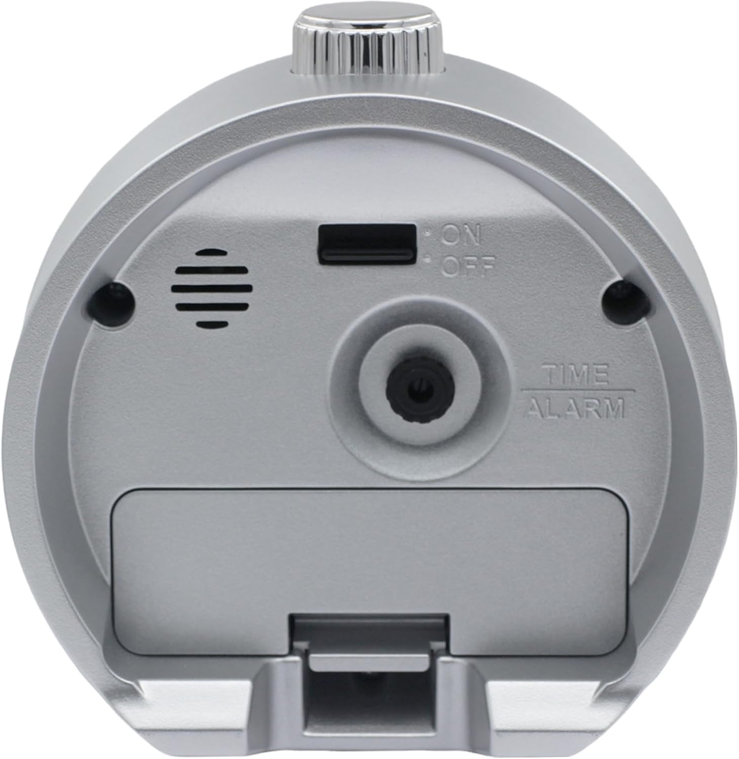 SEIKO QHE207SLH Watch Face Non Ticking Bedroom Alarm Clock, Silver, 4 x 3.8 Inches