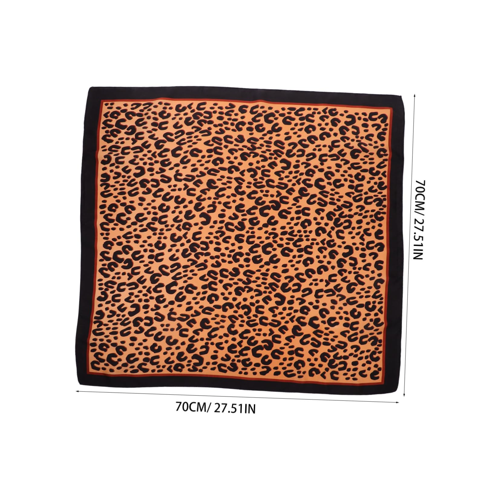 LIFKOME Pañuelo Cuadrado Leopardo Bufanda Fina Para Pelo y Cuello Accesorio Para Bolso y Sombrero