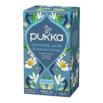 PUKKA HERBS Organic Chamomile Vanilla Manuka Tea, 20 CT