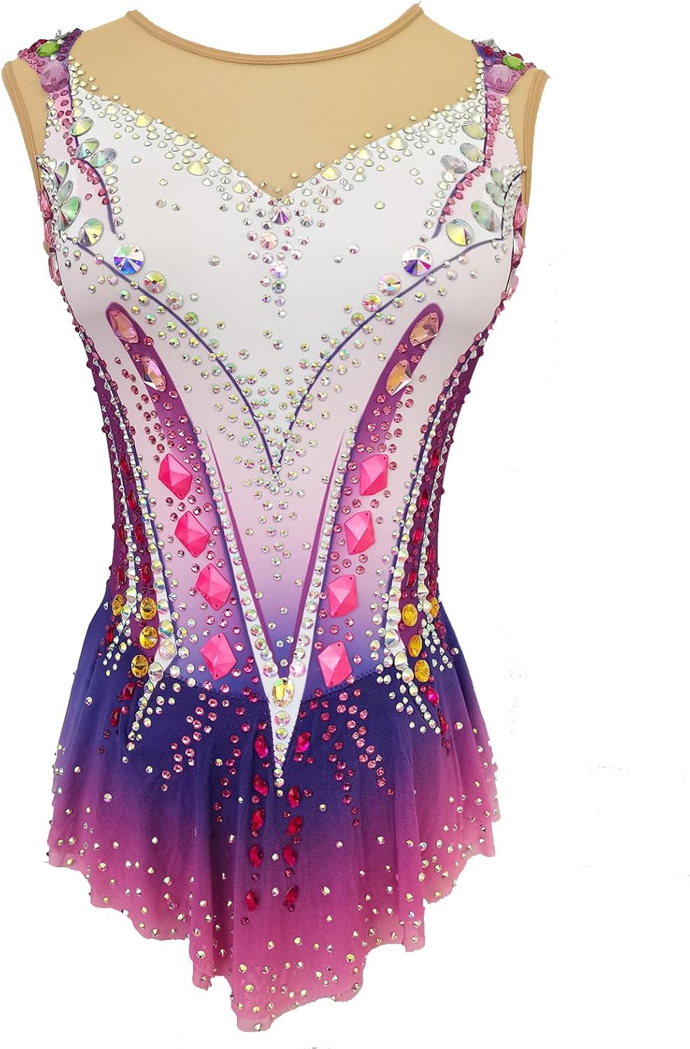 Purple Rhythmic Gymnastics Uniform Elegant and Comfortable Performance Wear for Rhythmic Gymnastics Enthusiasts