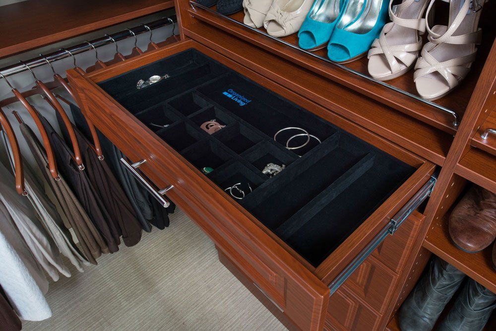 Organized Living freedomRail Jewelry Organizer Insert for OBox - Black