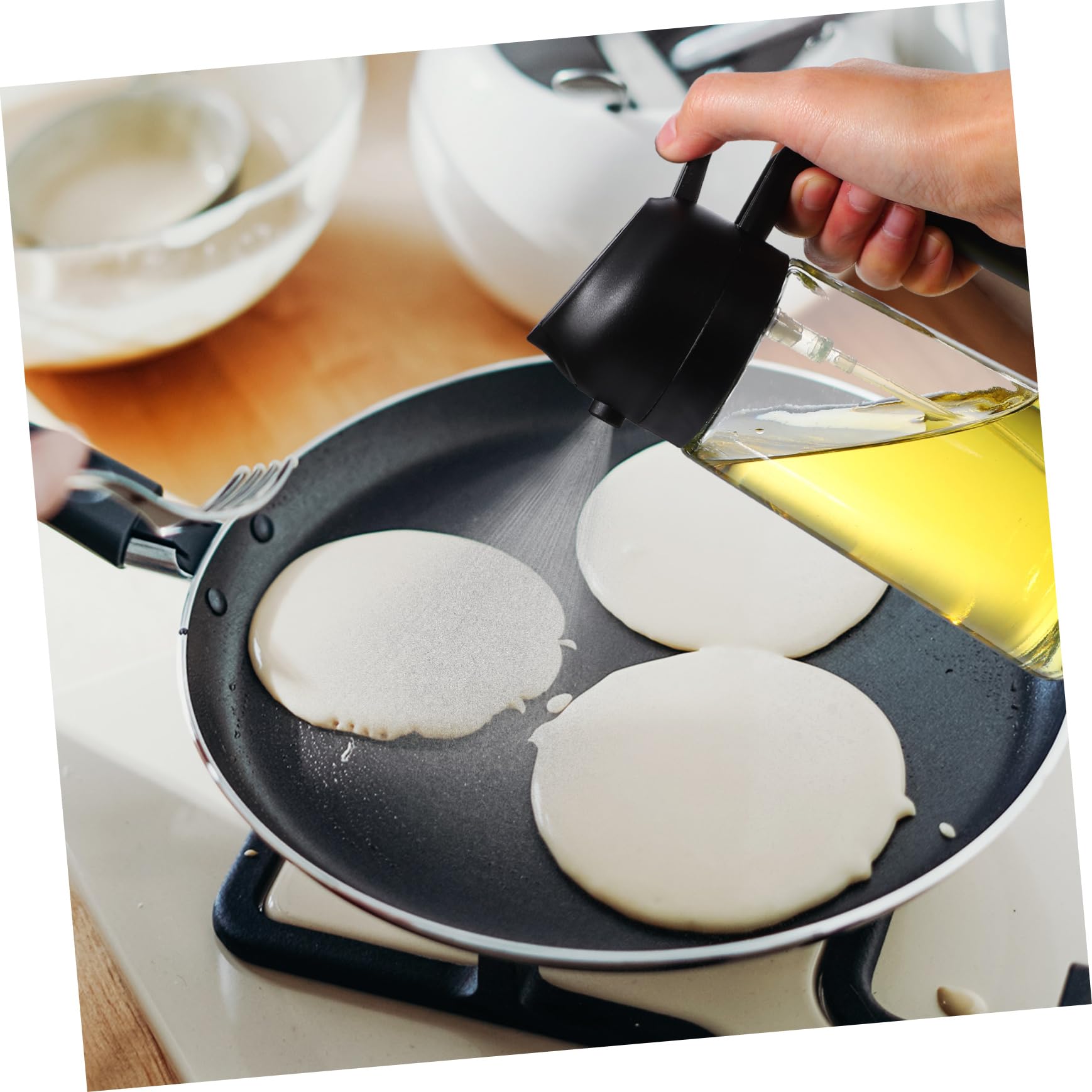 4pièces Bouteille Distributrice Huile Avec Pulvérisateur Pour Huile Olive Contenant Pratique Pour Cuisine Et Pique-