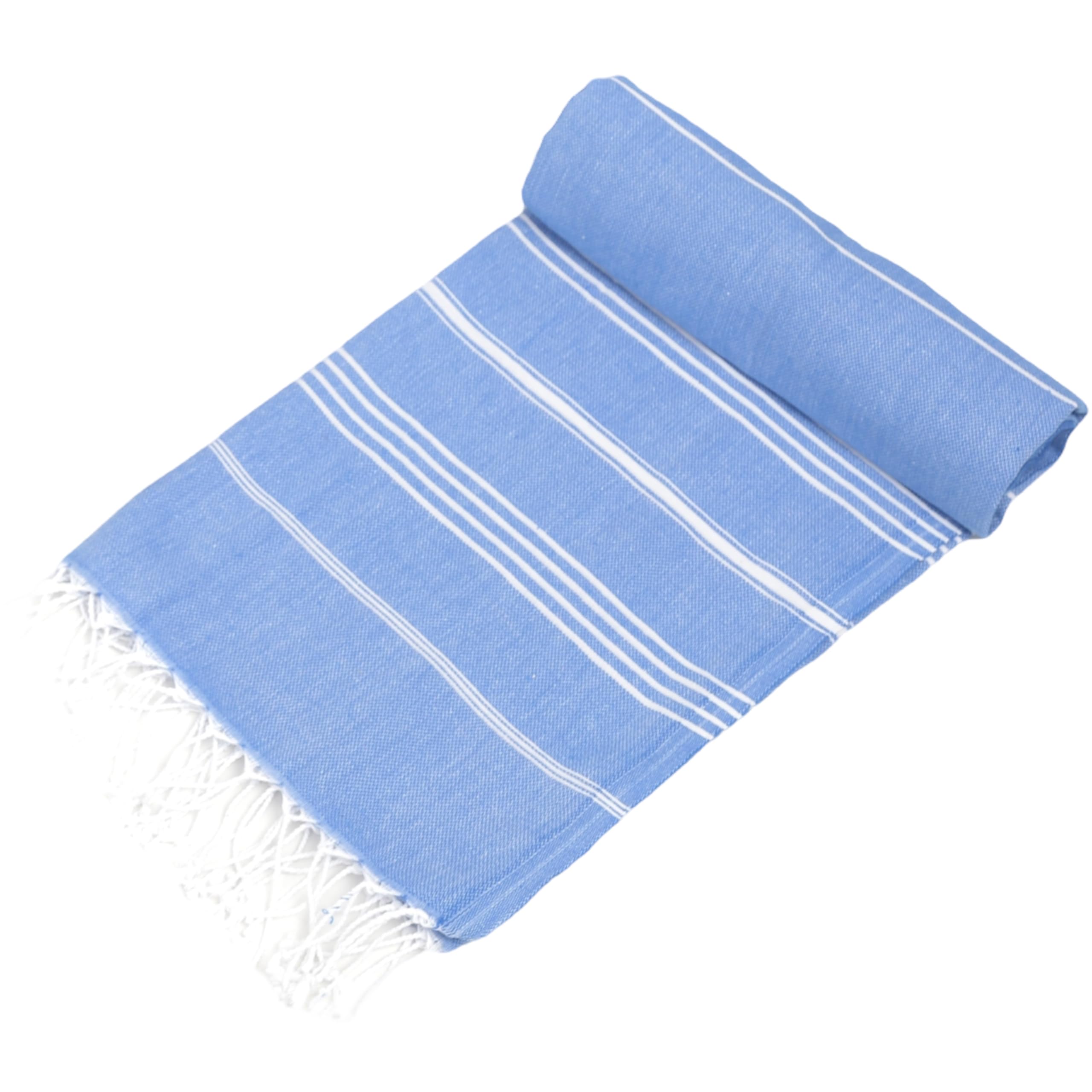Strandtuch Hamamtuch Saunahandtuch Set - 1er & 2er Pack 100% Baumwolle - Hochwertiges Badetuch und Duschtuch - Picknickdecke, Extra Leicht