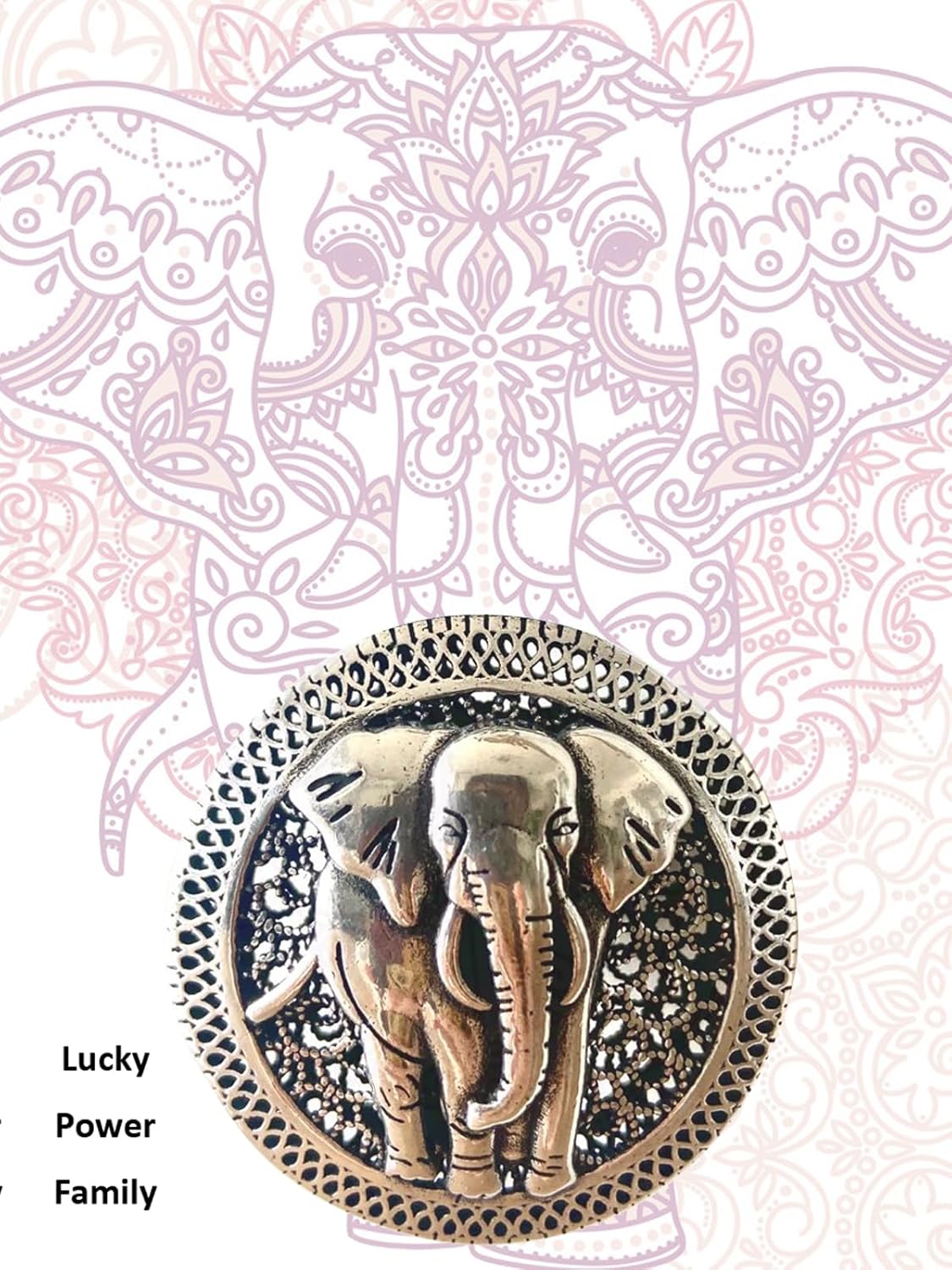 Handmade Sterling Silver plated lucky animals pendant necklace Good luck elephant/Lucky Fox/Good wealth Pixiu/Family Tree/Sun/Buddhism cross/Maitreya Buddha/Phoenix jewelry gifts for women men - Image 2