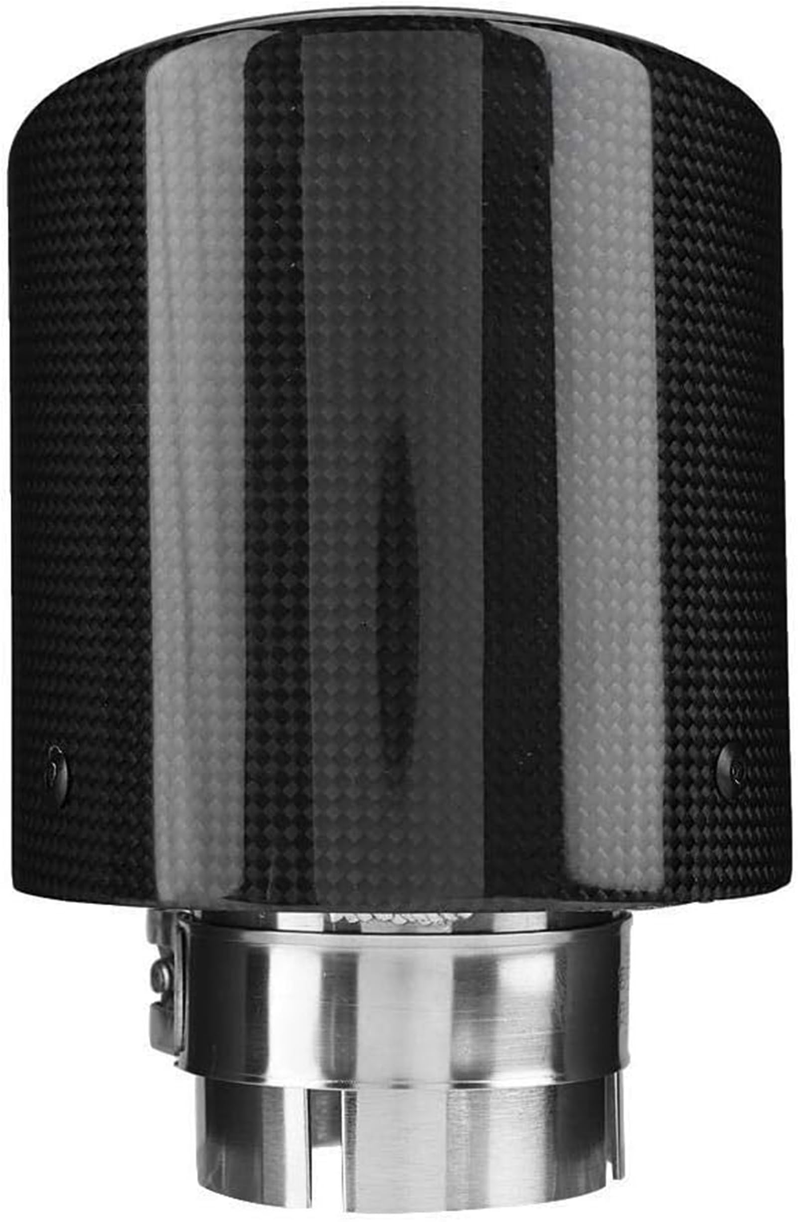 KSTE Carbon Style Car fibra Modificato singola uscita di scarico del silenziatore del tubo punta della coda gola 63-114mm