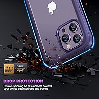 Vista 61 de Diaclara - Funda diseñada para iPhone 15 Plus de 6.7 pulgadas, transparente, cuerpo completo, con protector de pantalla, resistente de protección