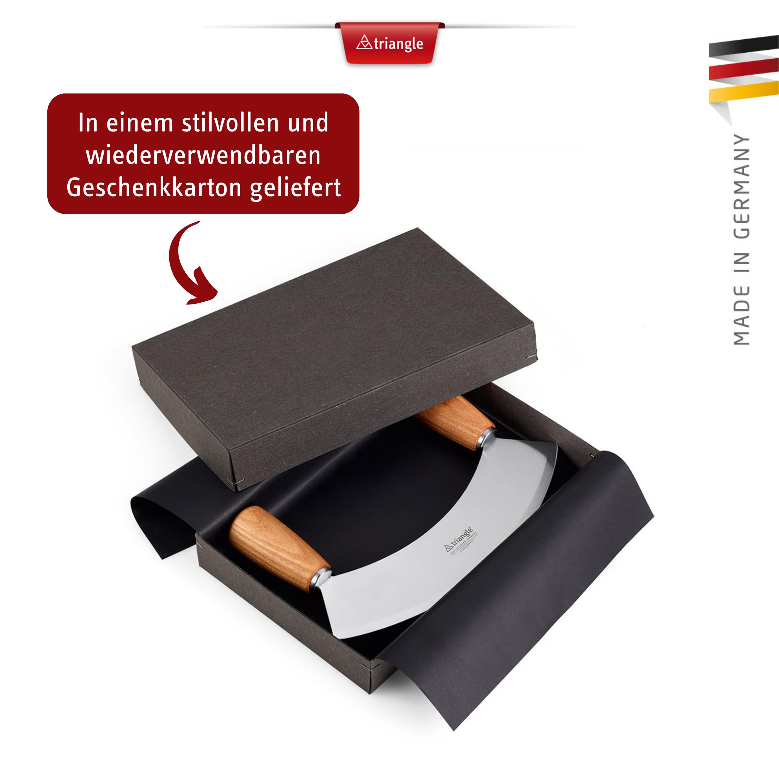 Wiegemesser Soul 17,5 cm Kernesche Made in Solingen Germany gehärtet professionelle Qualität Kräutermesser