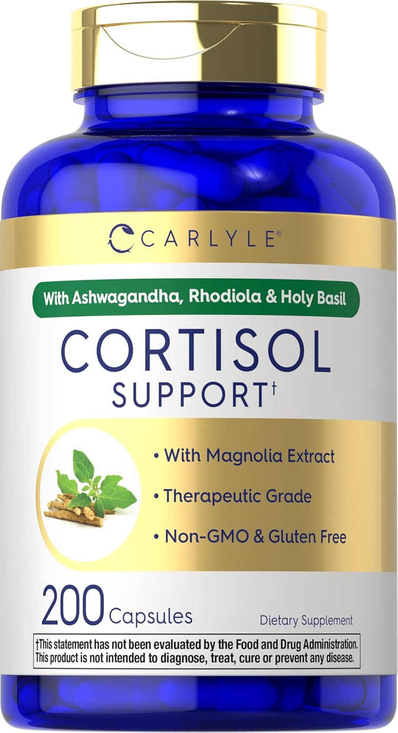 Cortisol Support 200 Capsules Complex with Ashwagandha
