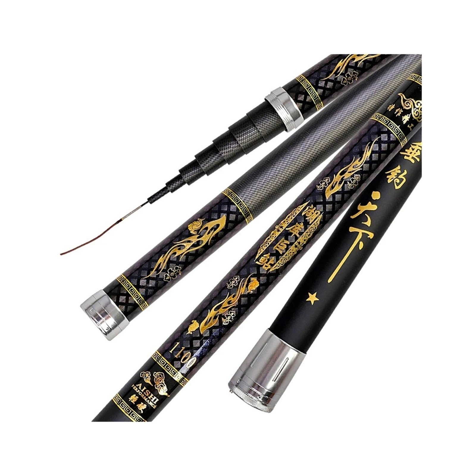 ZHAOSHIXU 8m 9m 10m 11m 12m 13cm 14m 15m 16m Hand Pole Fishing Rod Telescopic Pole Rod(8M)