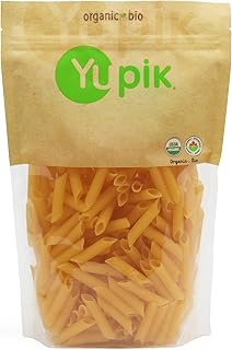 Yupik Organic Penne Rigate 16 oz (1 lb), Gluten-Free, Egg-Free, Non-GMO, USDA Certified, Made with Organic Corn & Rice Flour, Authentic Italian Taste