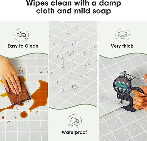 Miniatura 6 de Beautysaid Revestimientos de cajones y estantes para armarios de cocina, no adhesivos, antideslizantes, papel grueso, agarre fuerte, impermeables,