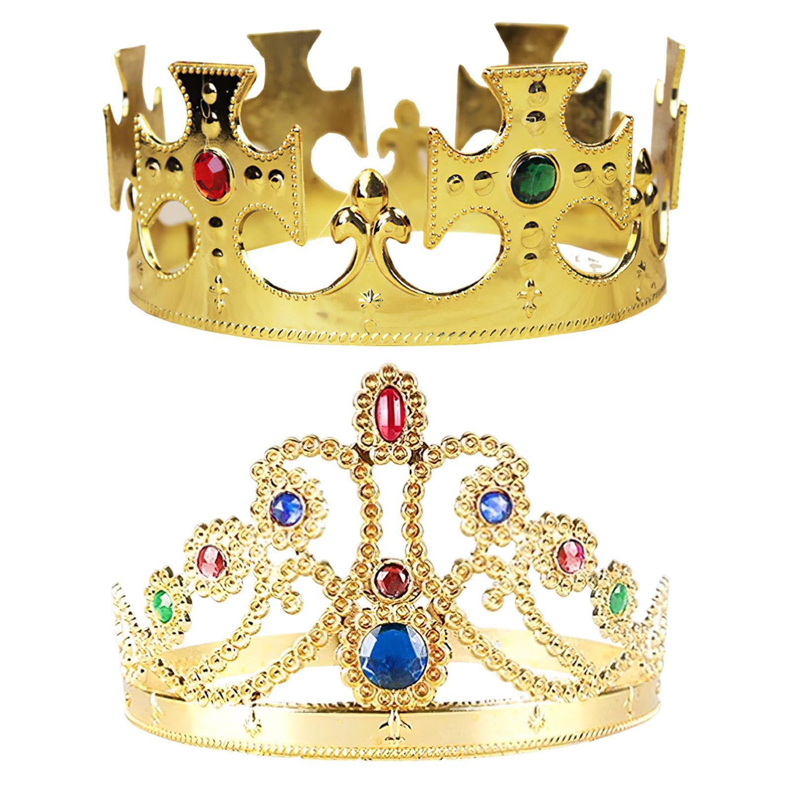MEMOFYND 2 Pieces Of Crown Headbands, Performance Props, Cosplay Accessories, Party Costume Accessories, Photo Props