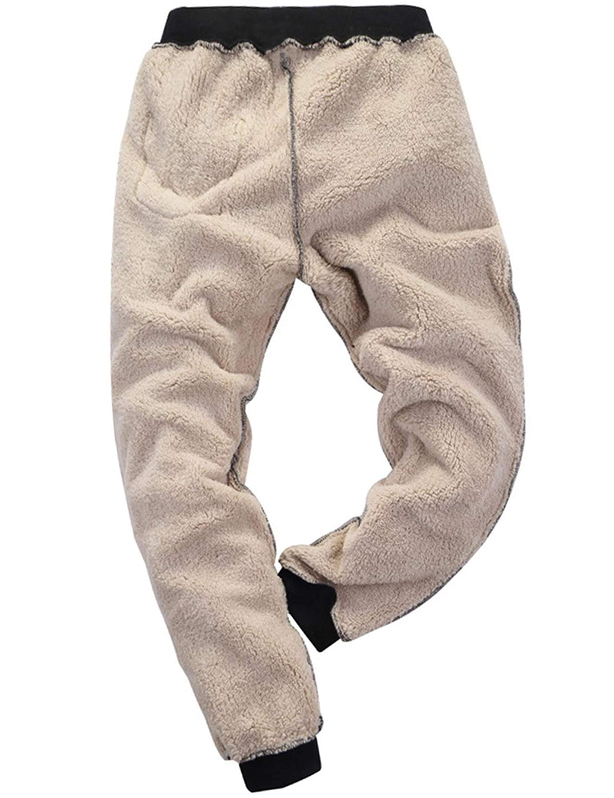 Faleave Herren Sweatpants mit Sherpa-Futter, Fleece, dick, für aktive Jogger, Sport