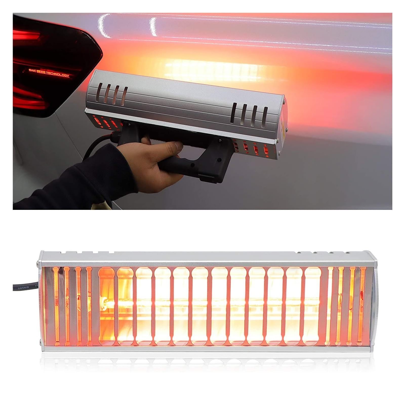 1000W Przenośna Lampa Na Podczerwień Do Pieczenia Farby O Krótkiej Fali Lampa Susząca Na Podczerwień Narzędzie Do Naprawy Nadwozia Suszarka Do Lakieru