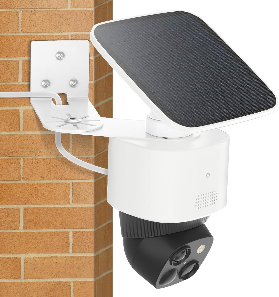 Adjustable Corner Mount Bracket for Eufy Security SoloCam S340/E30/E42, Metal Wall Mount for Eufy S340 with Coverage of 270° on Both Sides of The House, Reduce Blind Spots, Keep 360° Swivel