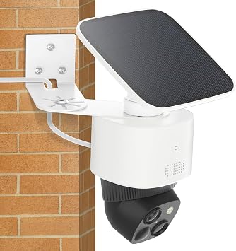 Adjustable Corner Mount Bracket for Eufy Security SoloCam S340/E30/E42, Metal Wall Mount for Eufy S340 with Coverage of 270 on Both Sides of The House, Reduce Blind Spots, Keep 360 Swivel