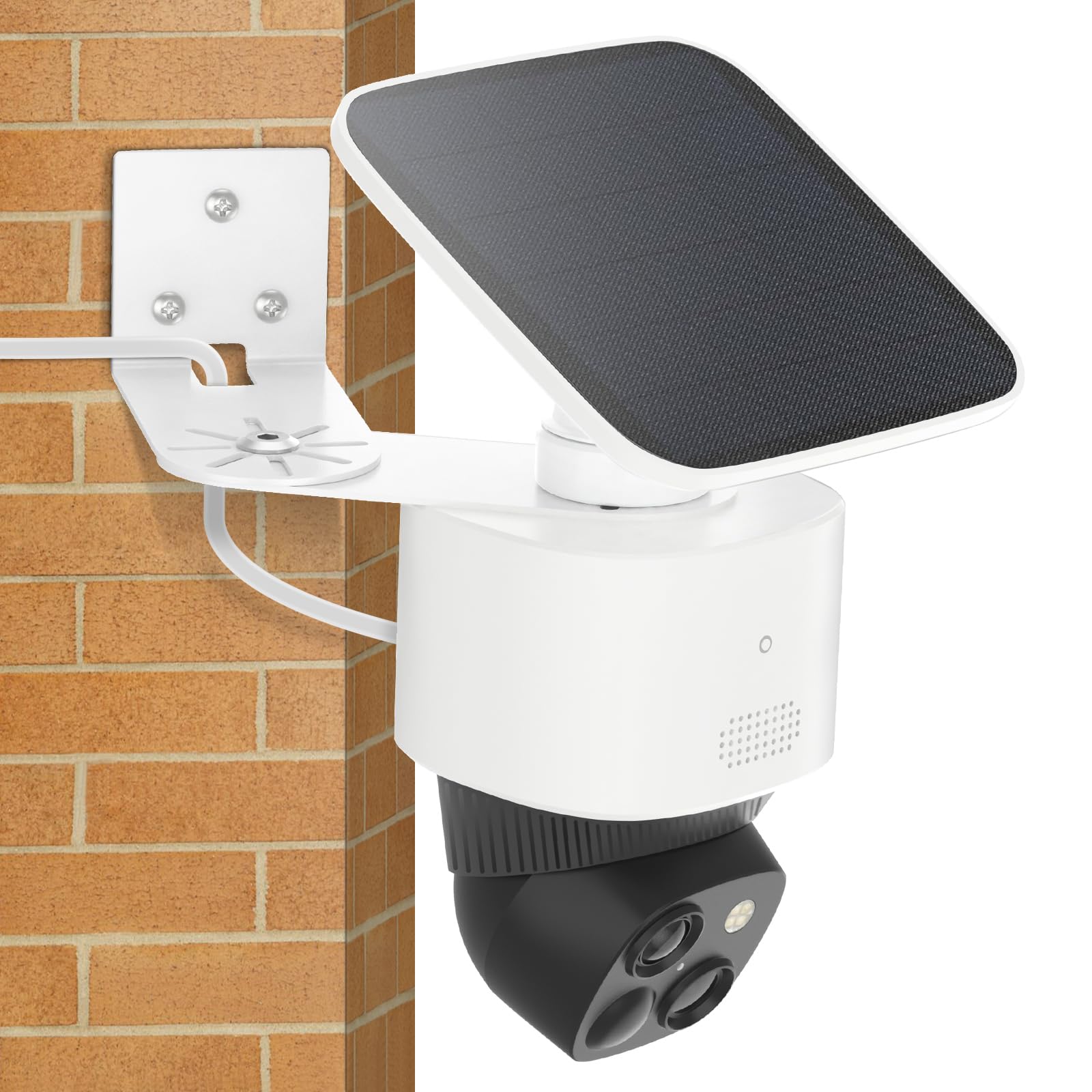 Photo 1 of Adjustable Corner Mount Bracket for Eufy Security SoloCam S340/E30/E42, Metal Wall Mount for Eufy S340 with Coverage of 270° on Both Sides of The House, Reduce Blind Spots, Keep 360° Swivel