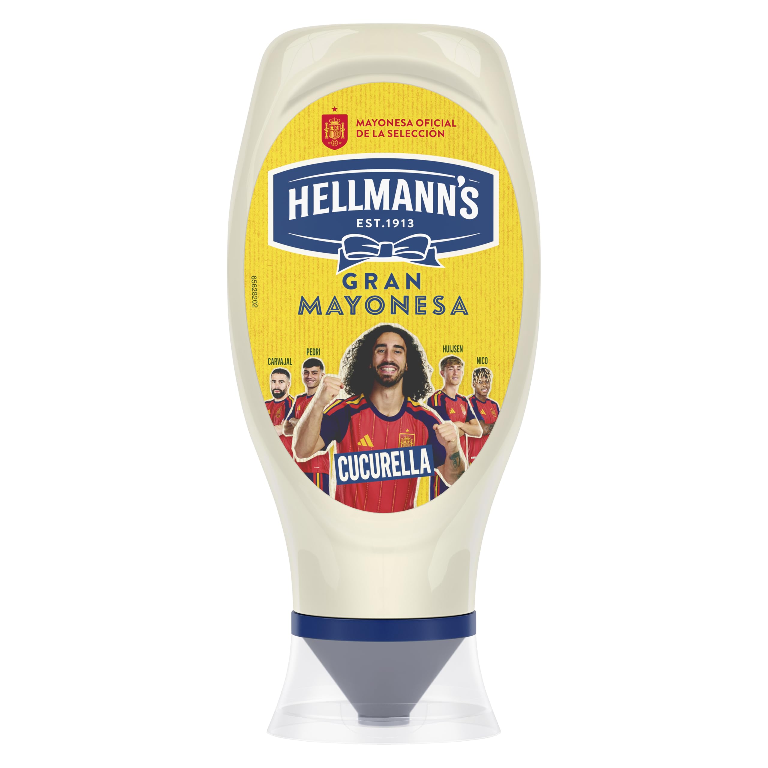 Hellmann's Gran Mayonesa Bocabajo Sin lactosa Sin gluten 430ml