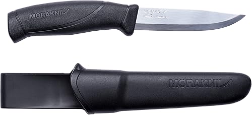 Cuchillo de hoja fija de acero inoxidable Morakniv, para uso en exteriores, 4.1 pulgadas
