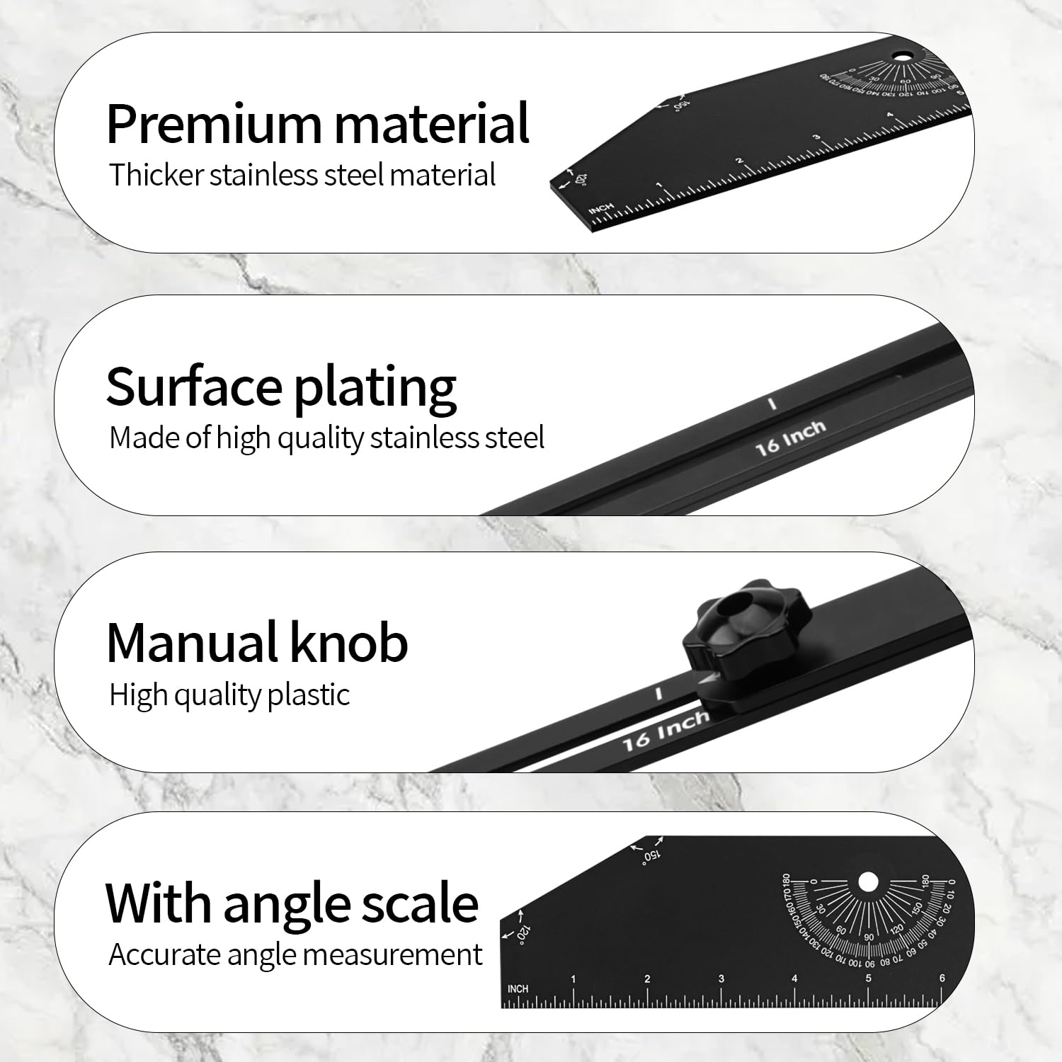 Snapklik.com : Stair Tread Template Tool-PMMJ Framing Square Stair ...