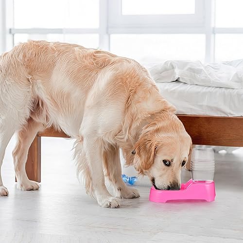 Miniatura 4 de Mipcase Puppy Supplies - Comedero de agua para perros, dispensador de agua para perros, grande, dispensador automático de agua para alimentos para