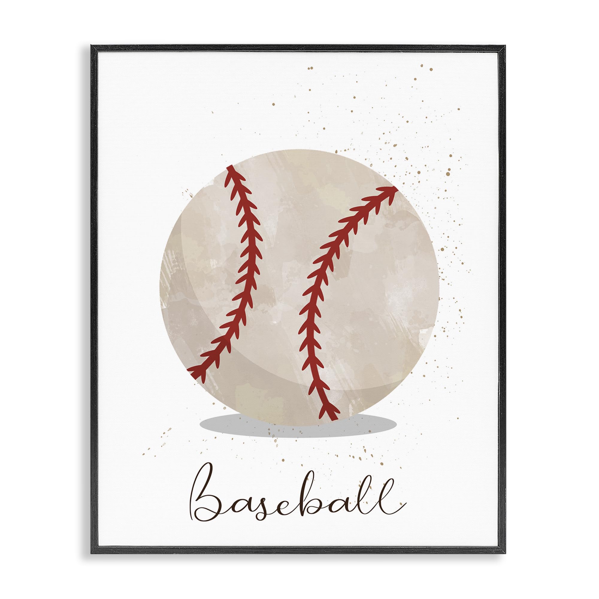 Ballon de baseball pour remplacer un mur vide par un cadre chic de 35,6 cm